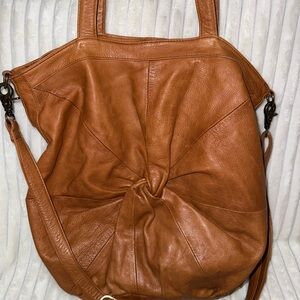Day & Mood brown leather shoulder bag